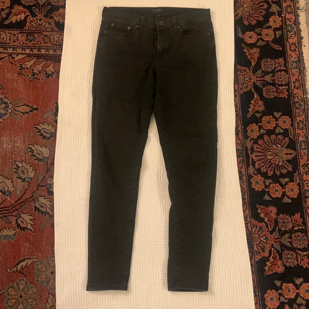 Banana Republic black high rise skinny jeans